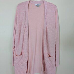 CJ Banks Pink Cardigan Sweater
